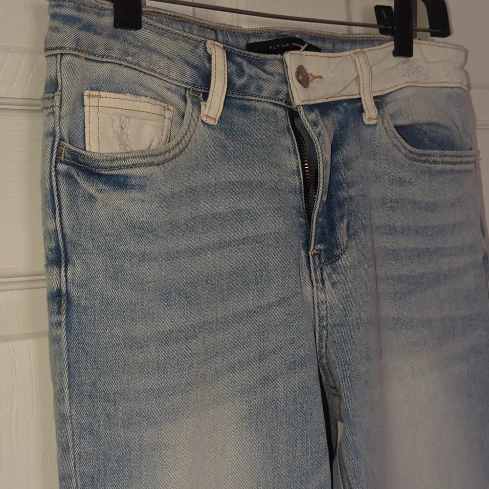 Flying Monkey Two-Tone Flare Jeans - Picture 10 of 15